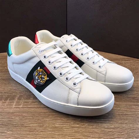 mens gucci embroidered sneakers|Gucci sneakers for men cheap.